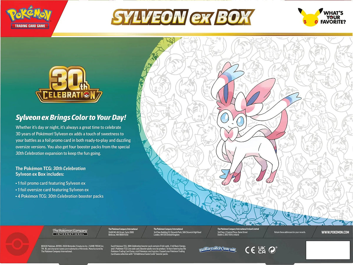 Pokémon 30th Celebration - Sylveon-ex Box - - Mentastore