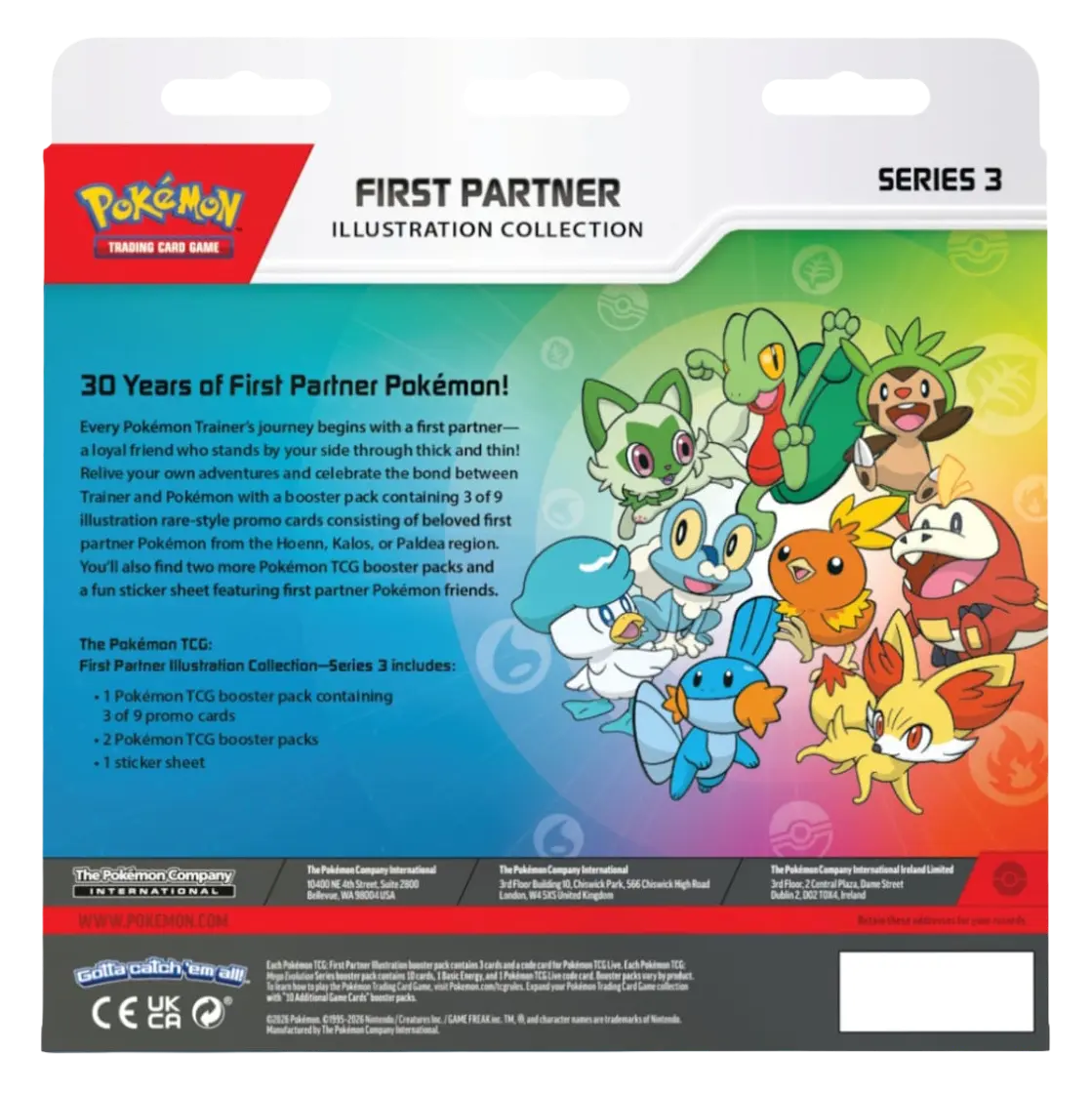 Pokemon First Partner Illustration Collection - Series 3 (ENG) - - Mentastore