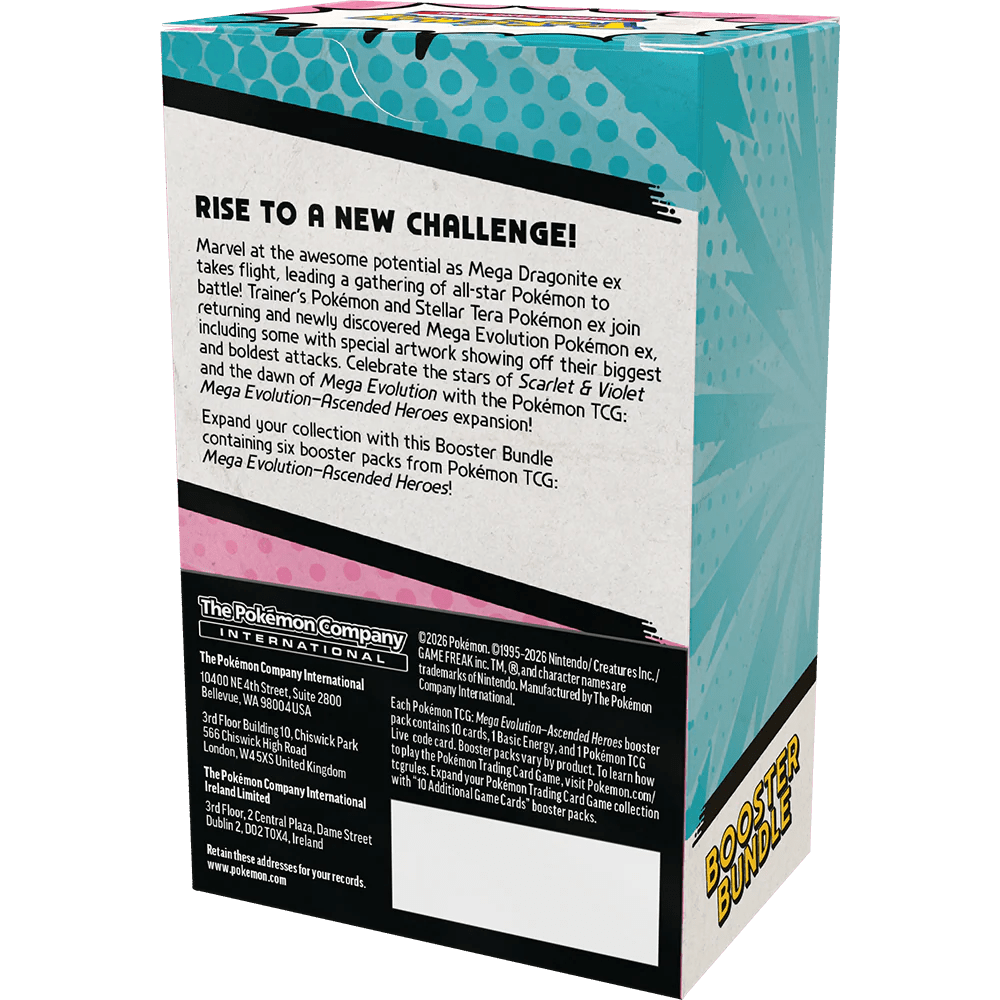 Pokémon Mega Evolution: Ascended Heroes Booster Bundle ( ENG ) - - Mentastore