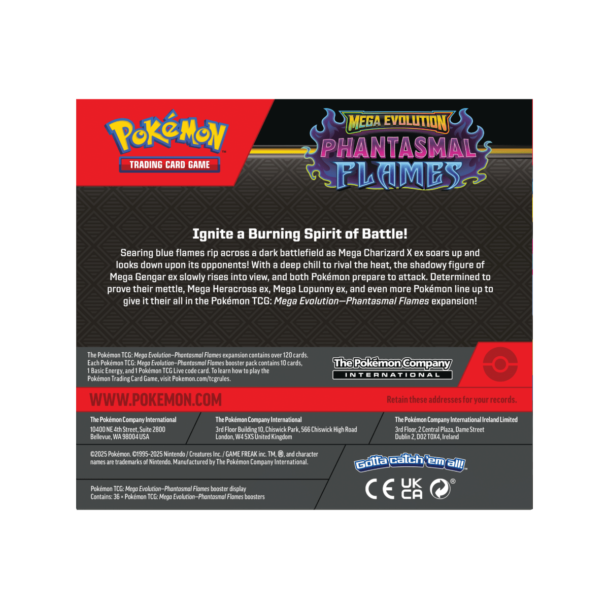 Pokemon Mega Evolution Phantasmal Flames - Booster box ( ENG ) - - Mentastore