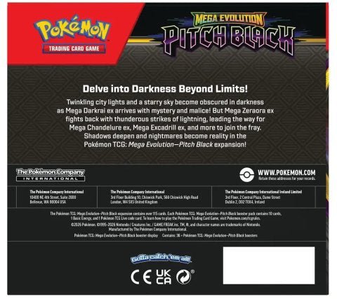 Pokémon: Mega Evolution - Pitch Black Boosterbox (ENG) - - Mentastore