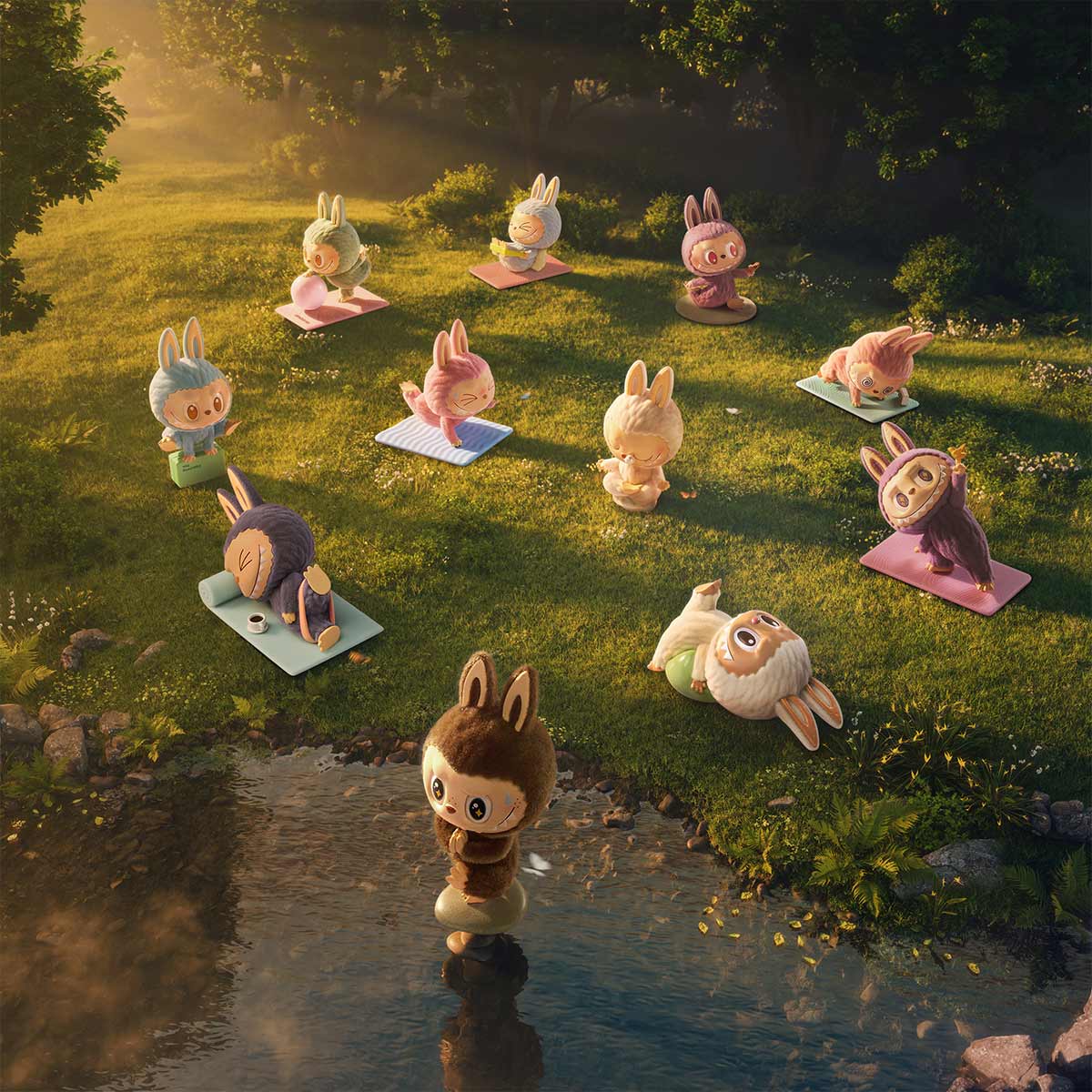 Pop Mart The Monsters Lazy Yoga - Blind Box - Mentastore