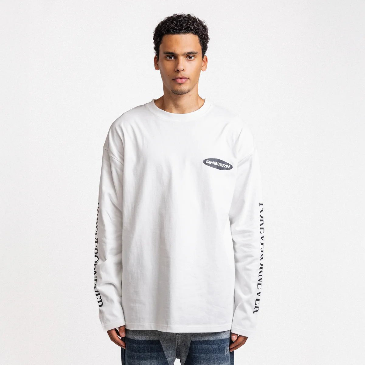 Rheborn Forever Or Never Club Longsleeve II White - - Mentastore