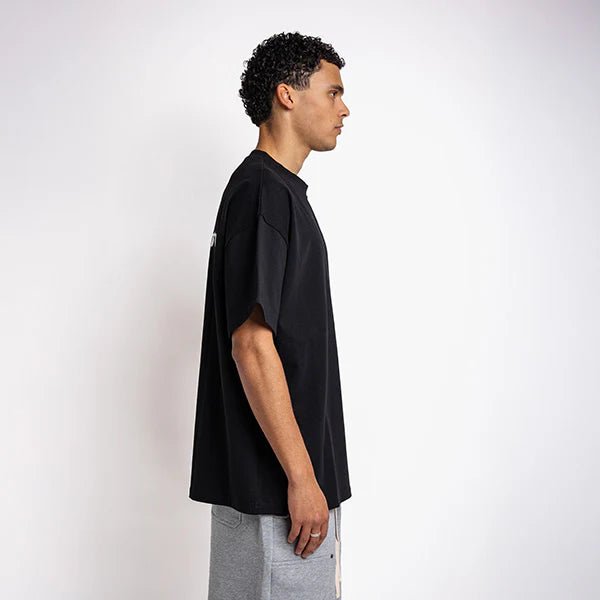 Rheborn Handwritten Logo Tee Black - - Mentastore