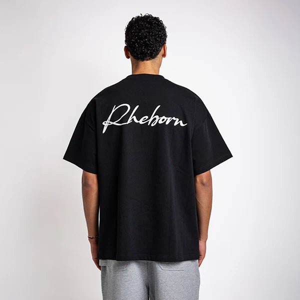 Rheborn Handwritten Logo Tee Black - - Mentastore