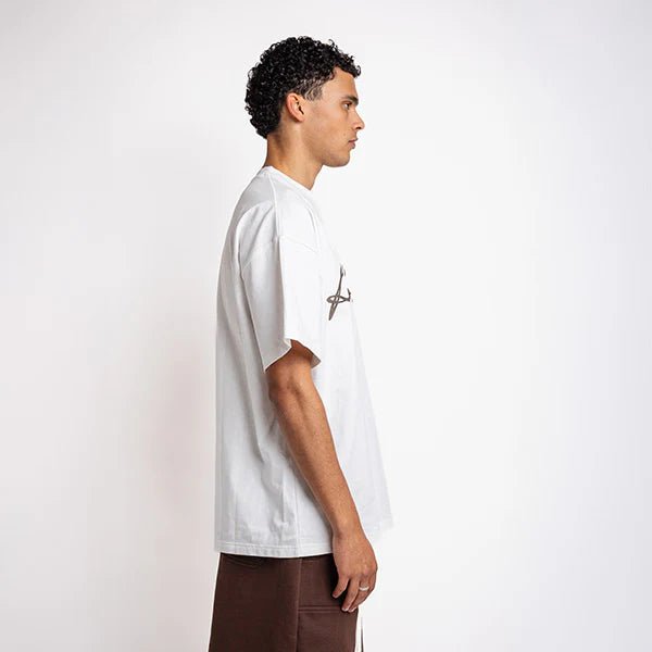 Rheborn Handwritten Logo tee Dark Brown - - Mentastore