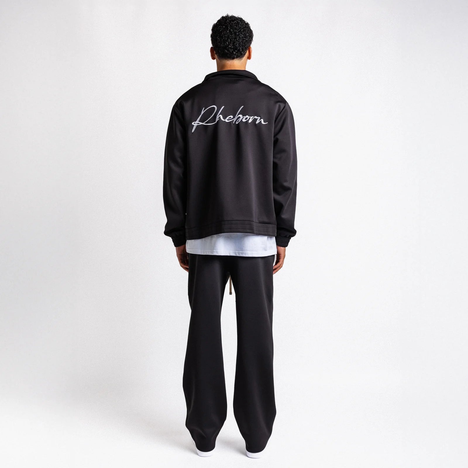 Rheborn Handwritten Logo Tracksuit Black - - Mentastore