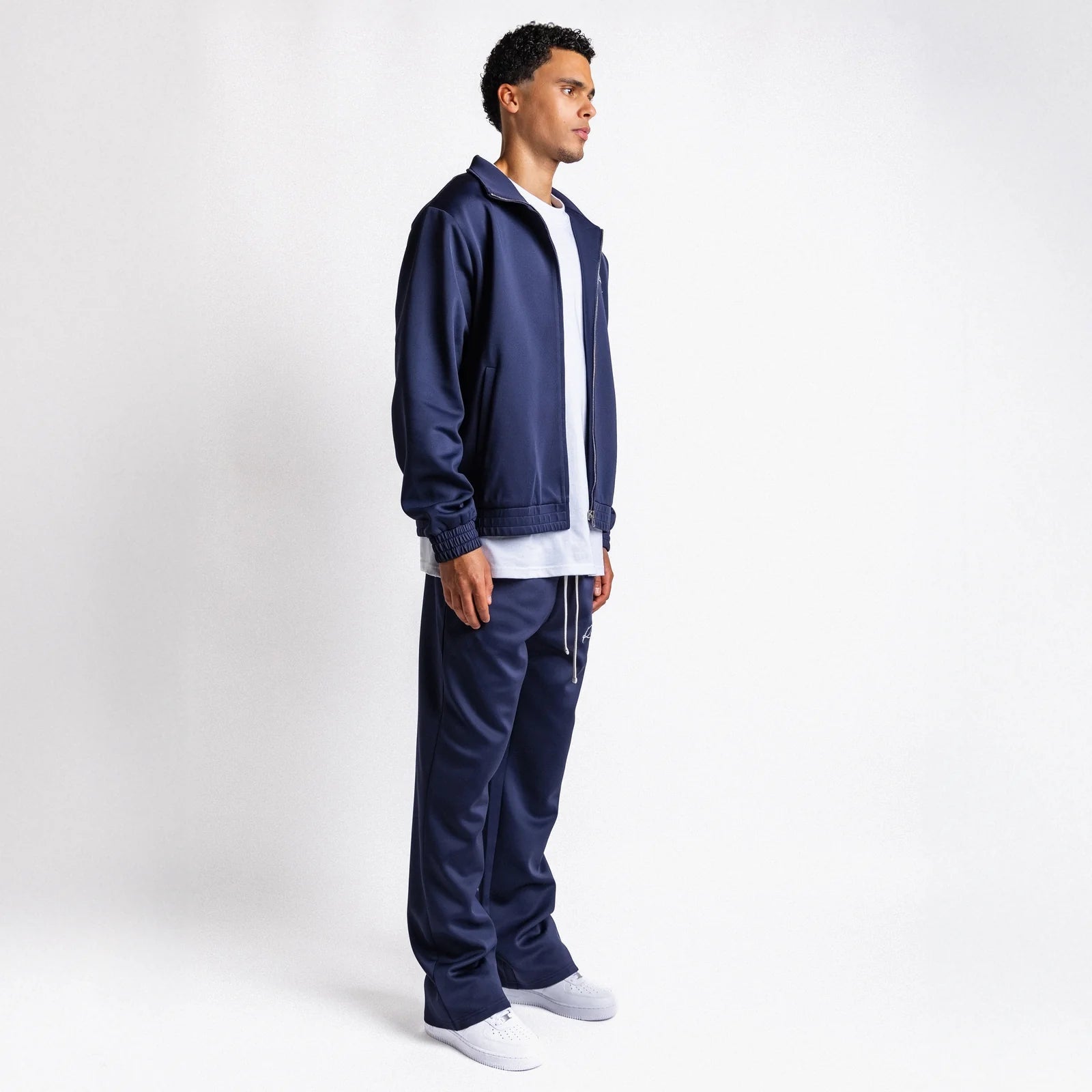 Rheborn Handwritten Logo Tracksuit Navy - - Mentastore
