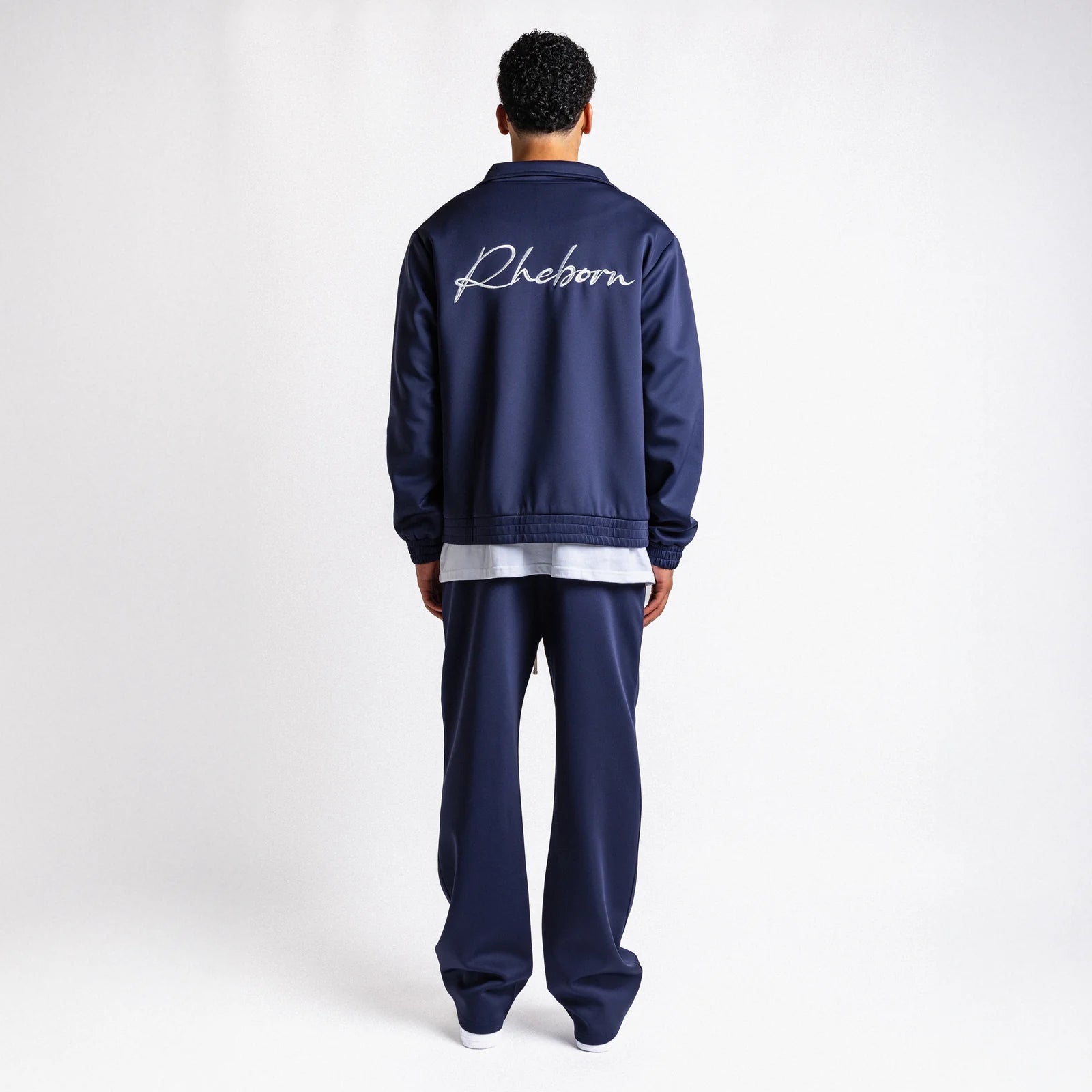 Rheborn Handwritten Logo Tracksuit Navy - - Mentastore
