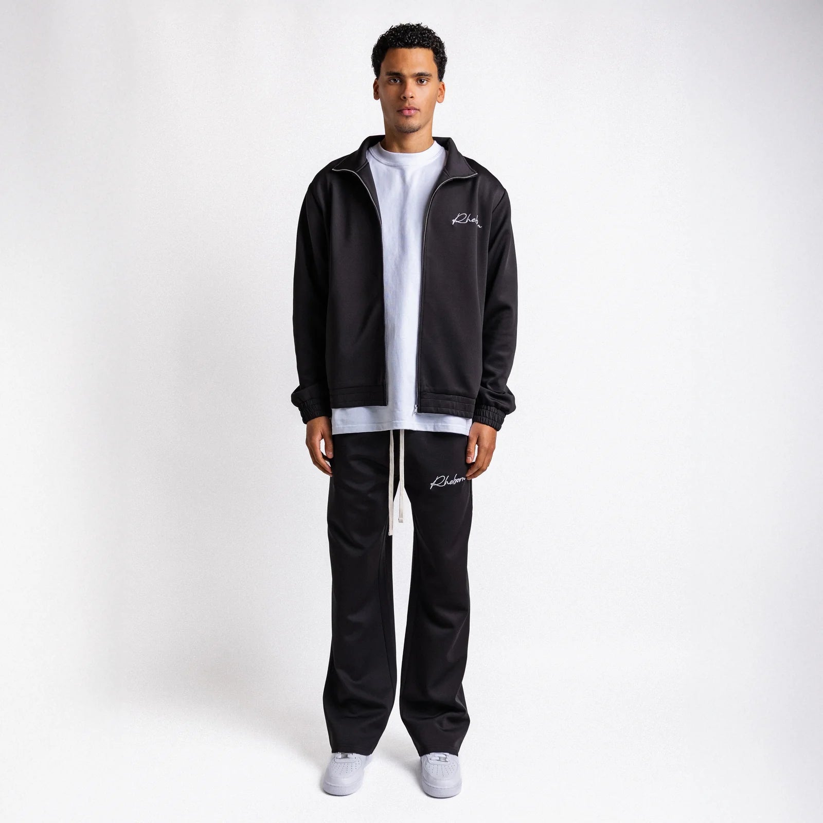 Rheborn Handwritten Logo Tracksuit Black