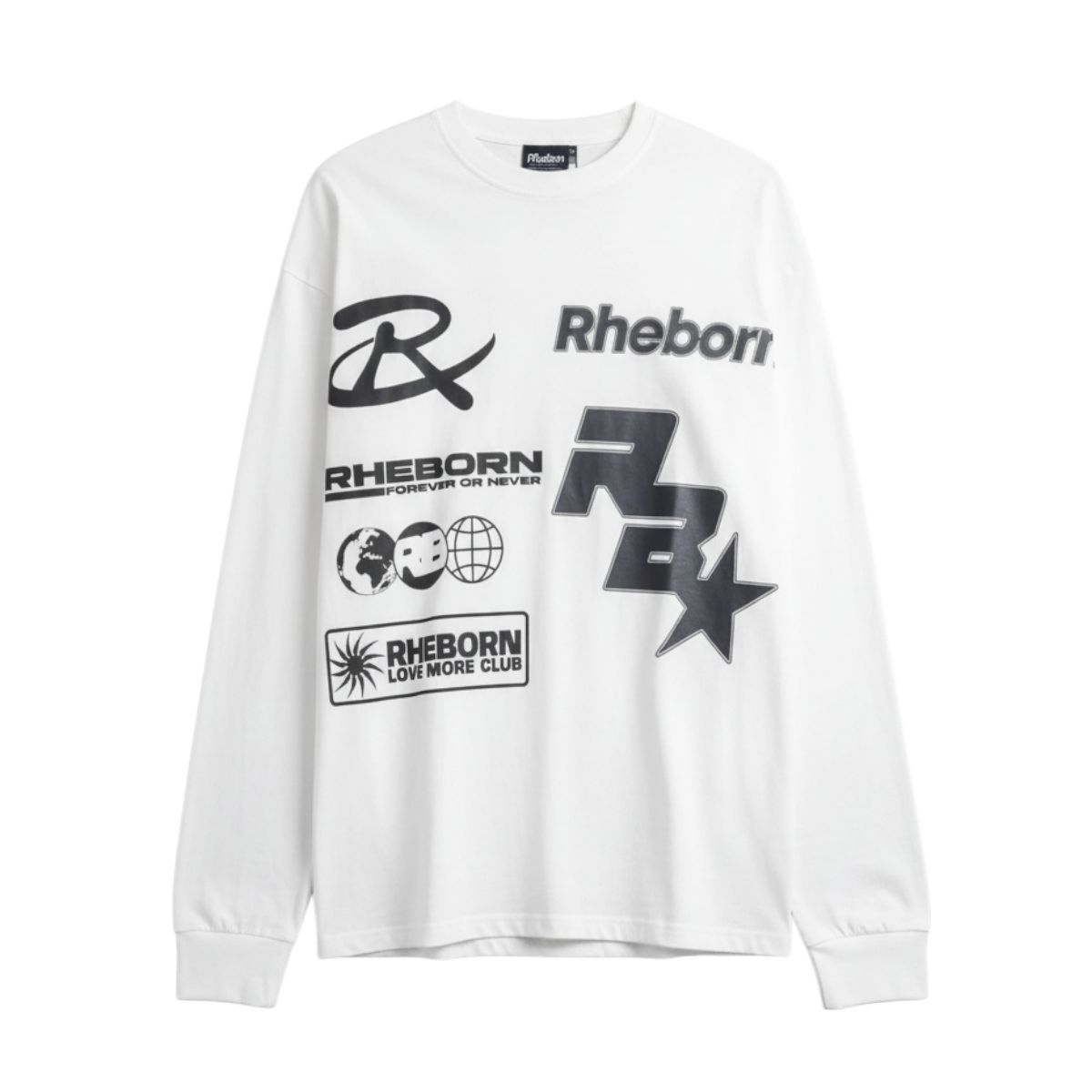 Rheborn Multi Logo Longsleeve White