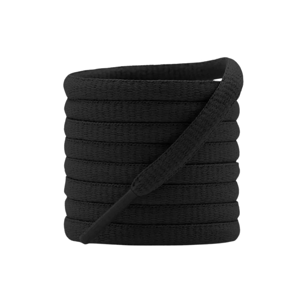 Rounded Asics Laces - Black - 120cm - Mentastore