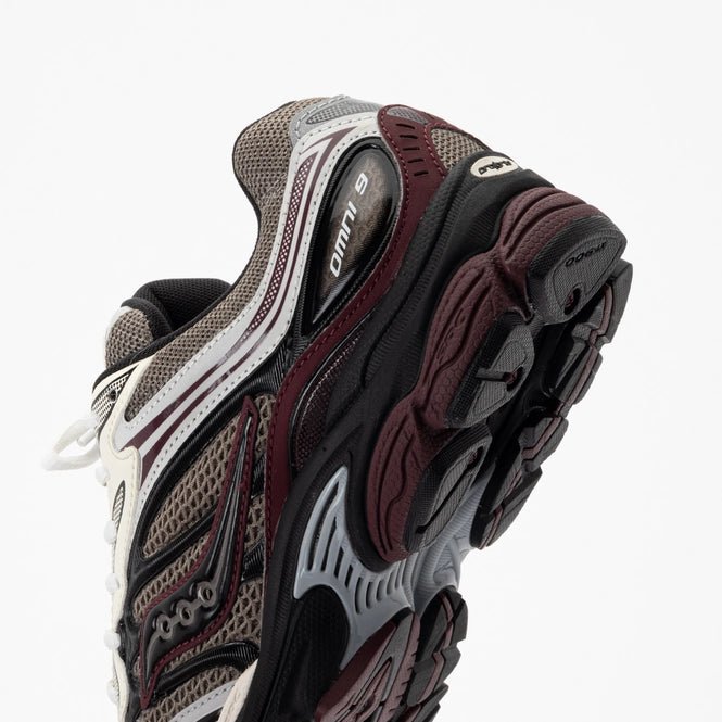 Saucony ProGrid Omni 9 Tomorrow, Meet Yesterday Pack Tan Maroon - S70832-8 - Mentastore