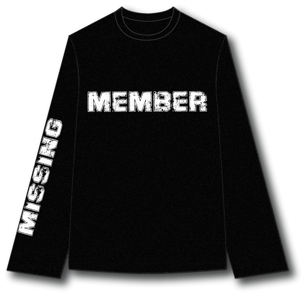 The Missing Piece - Longsleeve 3.0 (Washed Black) - - Mentastore