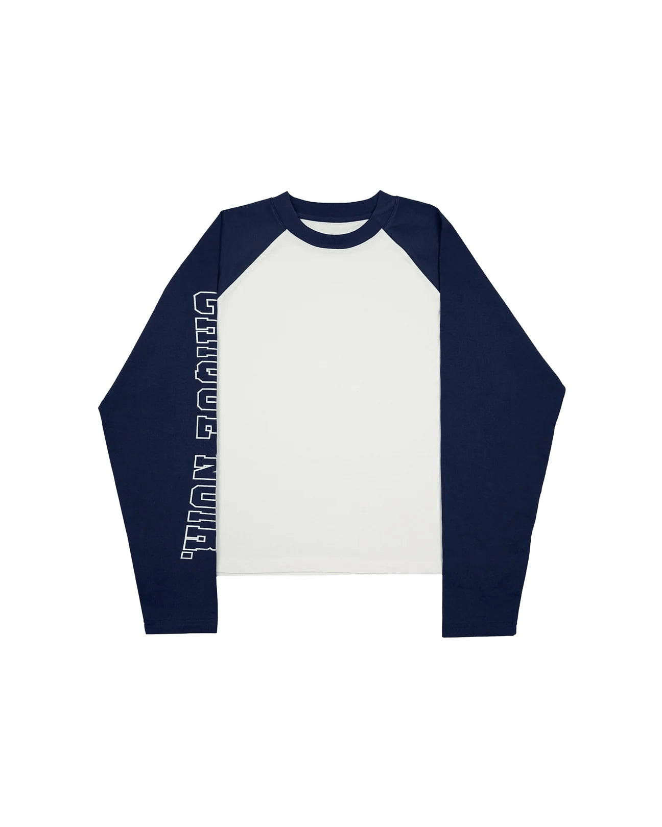 TWO TONE LONGSLEEVE | OFF-WHITE/NAVY - - Mentastore