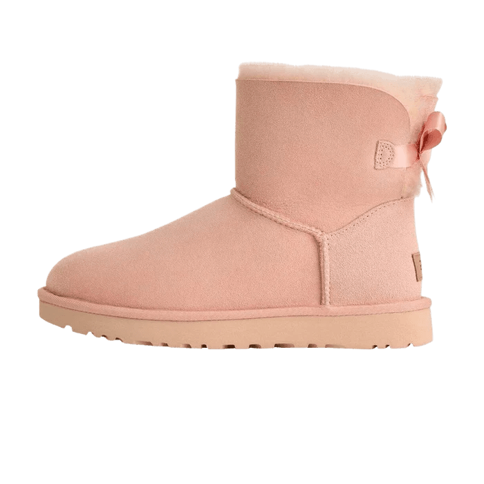 UGG Mini Bailey Bow II Beige Blush (Women's) - 1016501-BGB - Mentastore