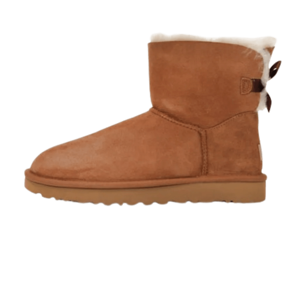UGG Mini Bailey Bow II Chestnut (Women's) - 1016501-CHE - Mentastore