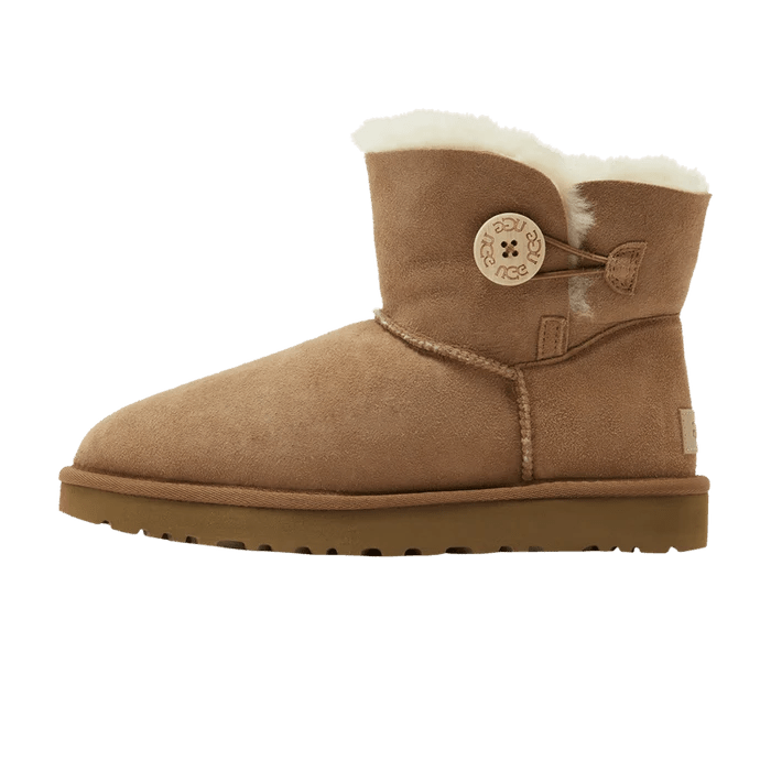 UGG Mini Bailey Button II Chestnut (Women's) - 1016422-CHE - Mentastore