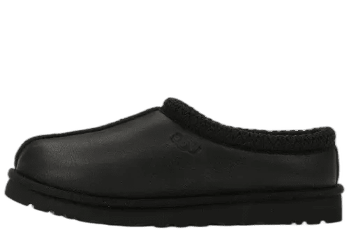 UGG Tasman Leather Slipper Black - 1140930-BTNL - Mentastore