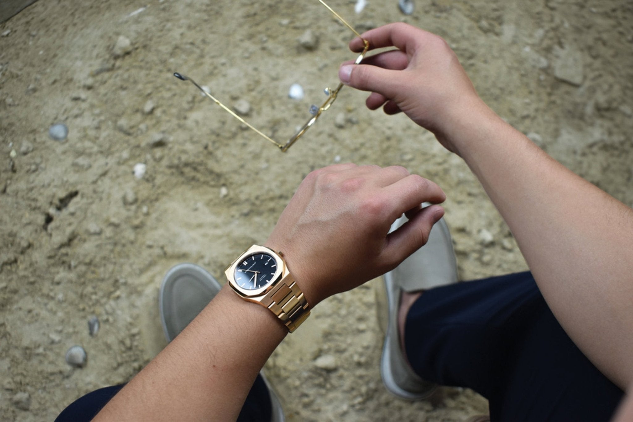 Watch - Masculino Gold Black - 40mm - RD2003 - Mentastore