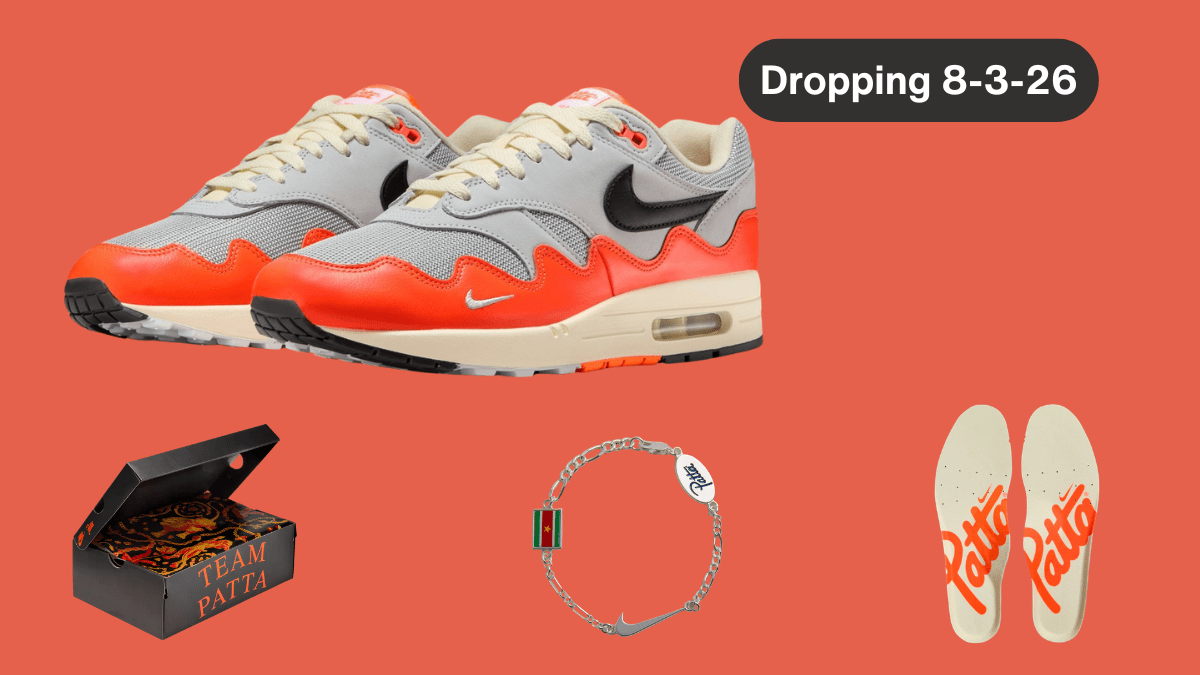 The Wave Is Back: Patta x Nike Air Max 1 ’87 “Hyper Crimson” - Mentastore