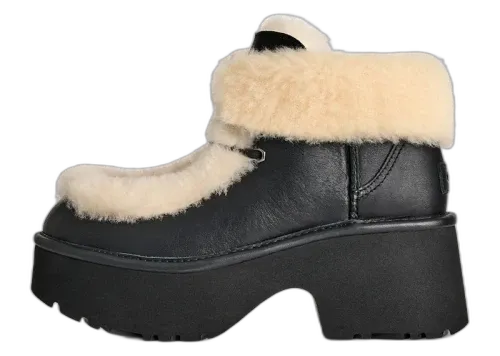 UGG Esmee Leather Lace Up Boot Black (Women's)