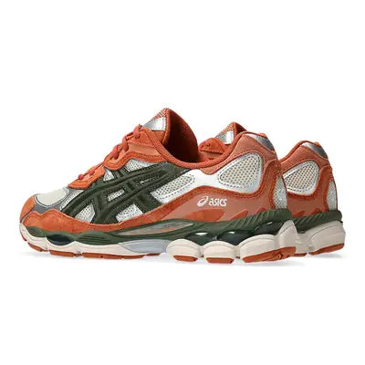 ASICS Gel-NYC Oatmeal Forest Green Orange