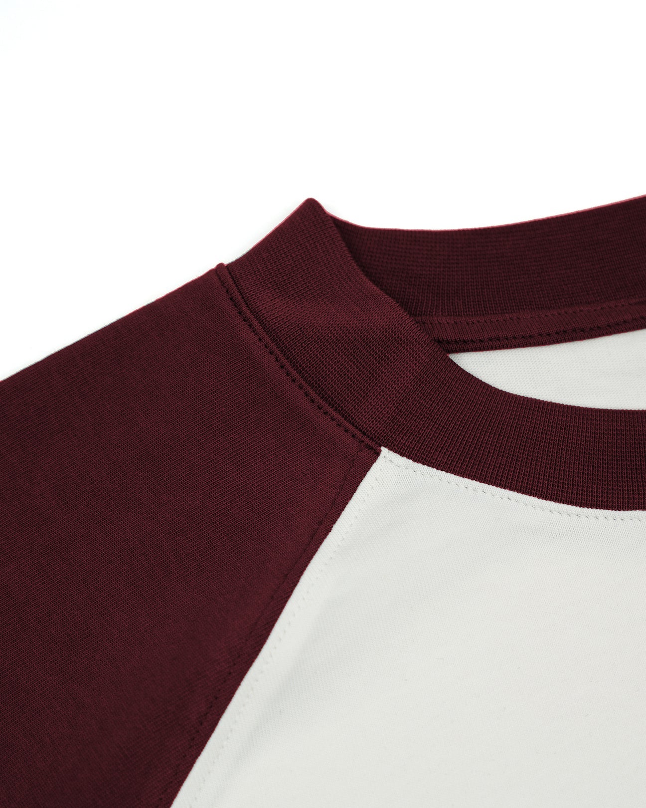TWO TONE LONGSLEEVE | OFF-WHITE/CHERRY