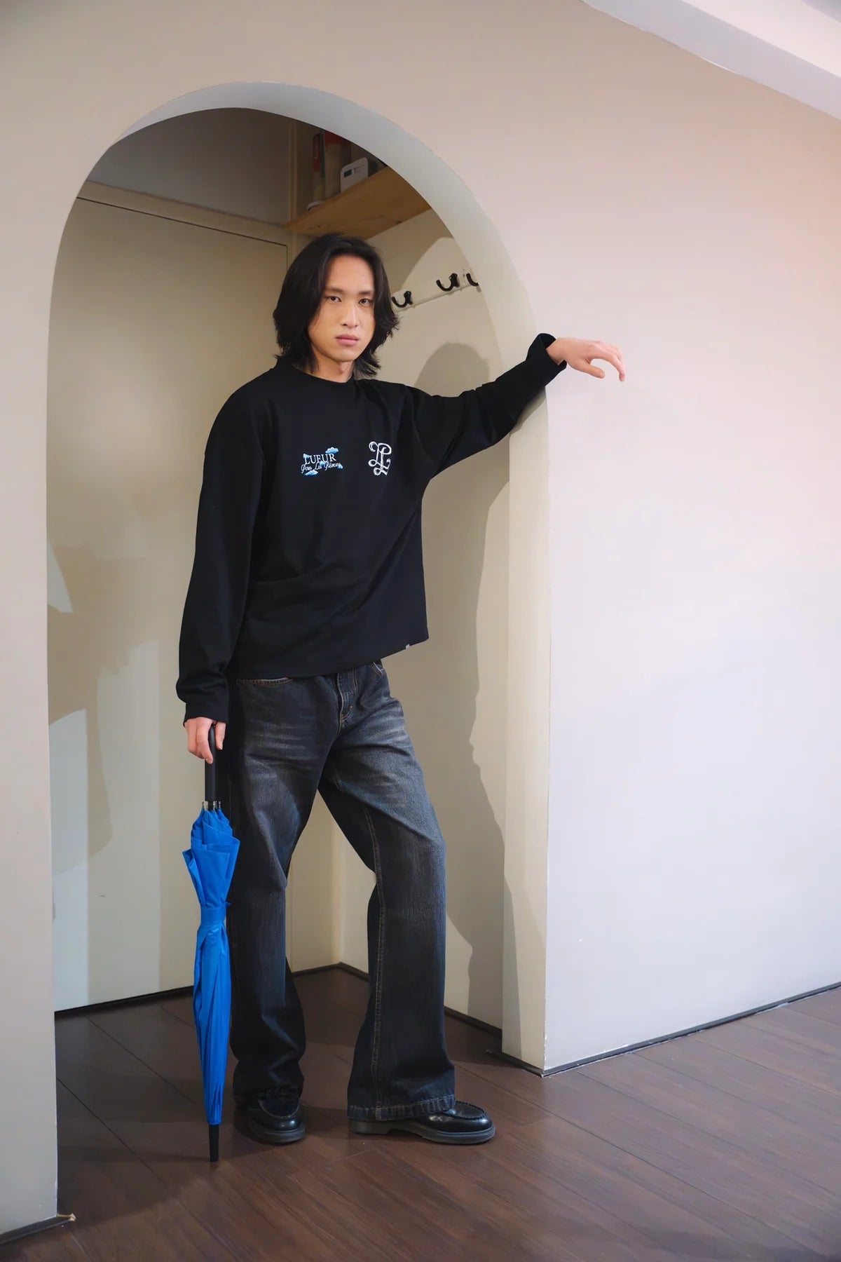 Lueuer - CLOUDY MONOGRAM long sleeve