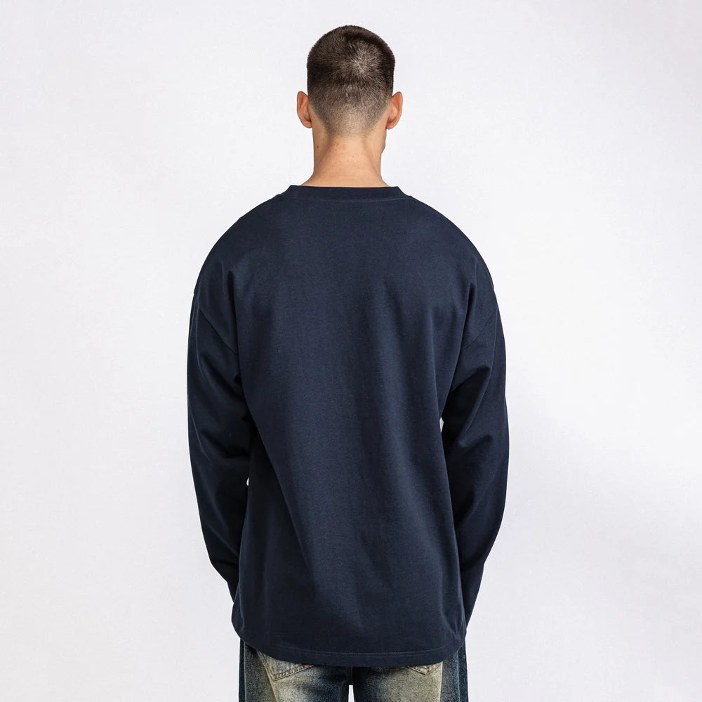 Rheborn Archive Logo Longsleeve Navy