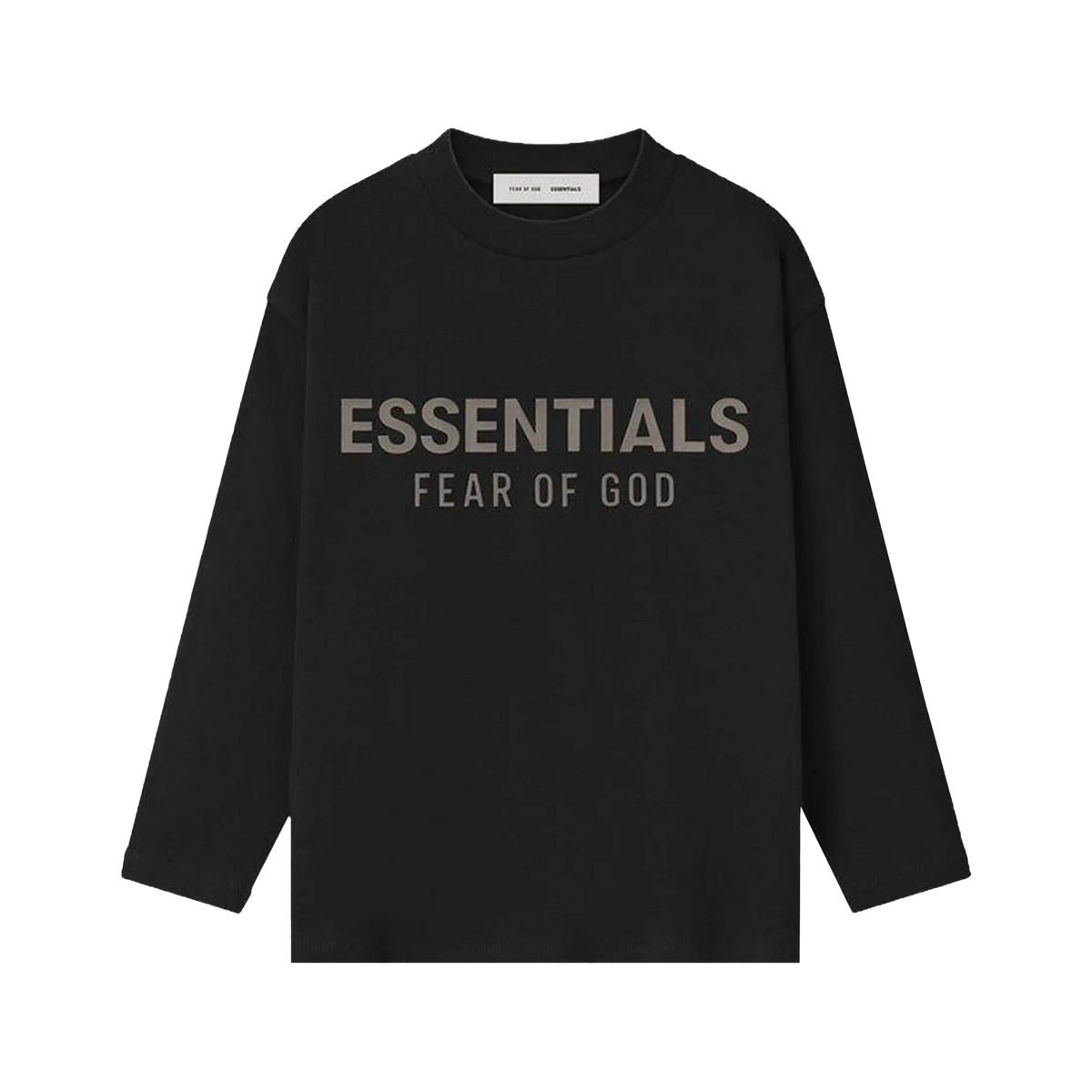 Fear of God Essentials Longsleeve Jet Black Kids