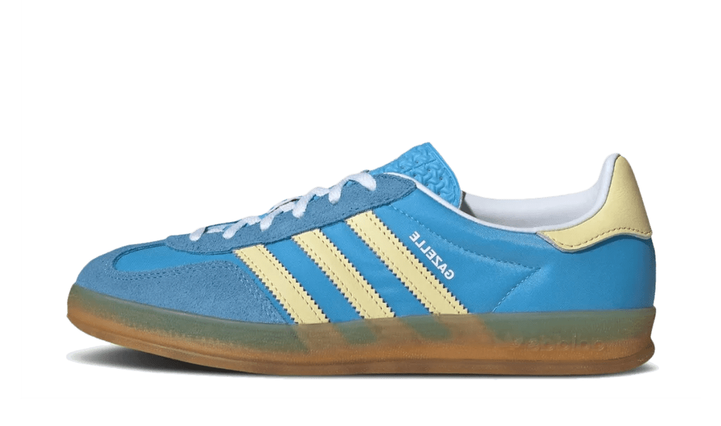 Adidas Gazelle Indoor Semi Blue Burst & Yellow (Women's) - Mentastore
