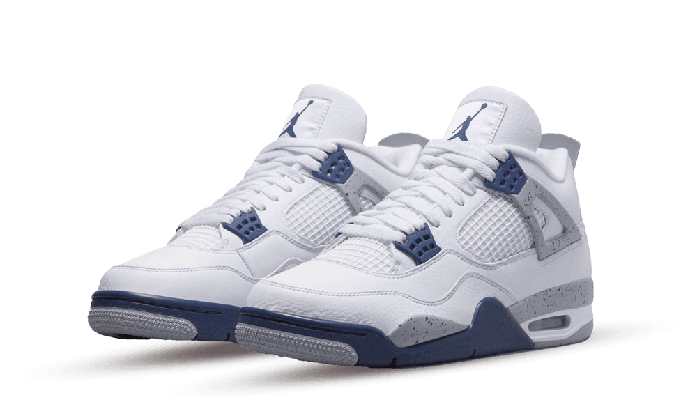 Air Jordan 4 Retro White Midnight Navy - Mentastore