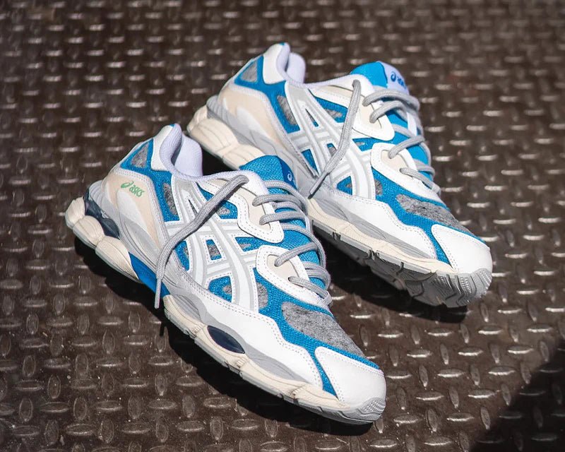 ASICS Gel - NYC White Dolphin Blue - 1203A281-100 - Mentastore