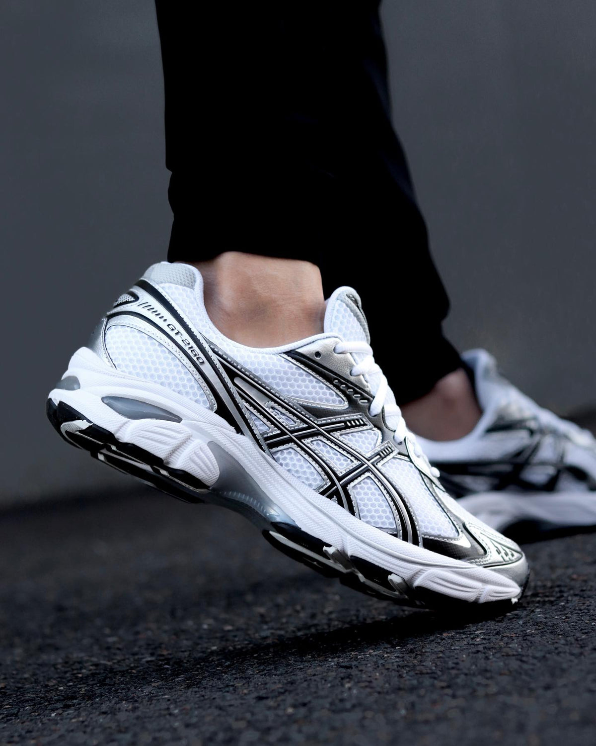 ASICS GT-2160 White Black Silver - 1203A796-100 - Mentastore