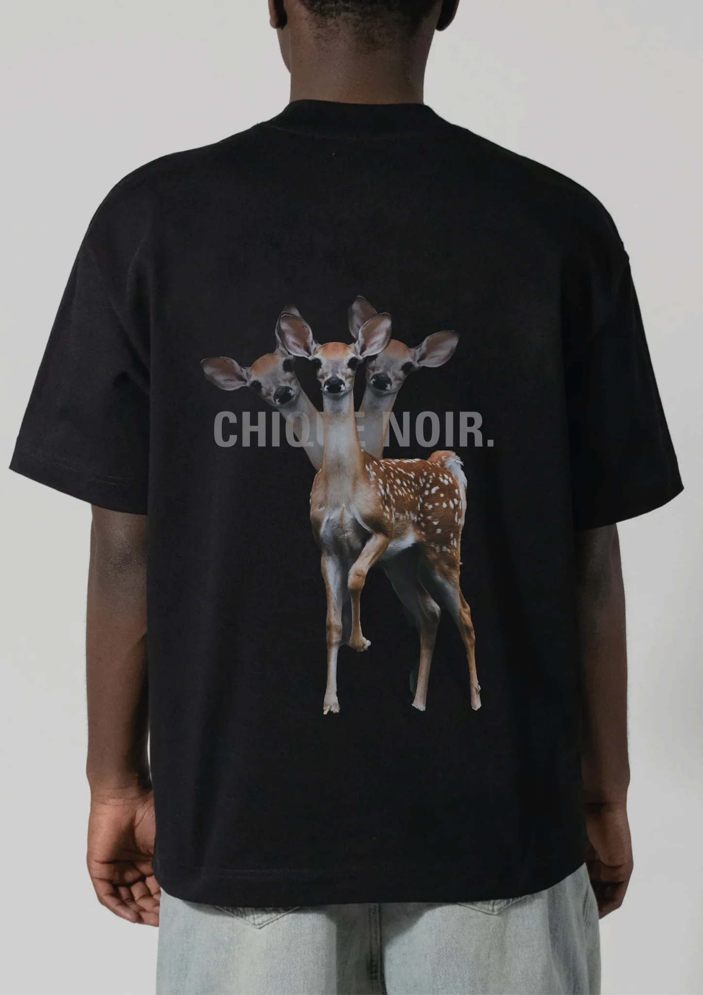CHIQUE NOIR - BAMBI TEE - PEARL BLACK - Mentastore