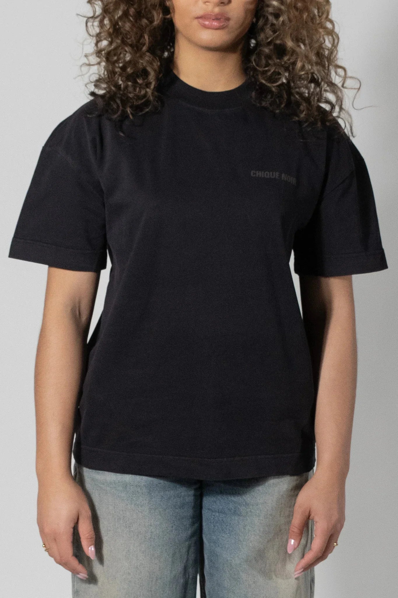 CHIQUE NOIR - CHROME TEE - PEARL BLACK - Mentastore