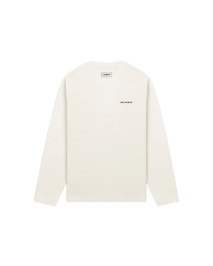 CHIQUE NOIR - ELEVEN LONGSLEEVE VINTAGE WHITE/GREEN -  - Mentastore