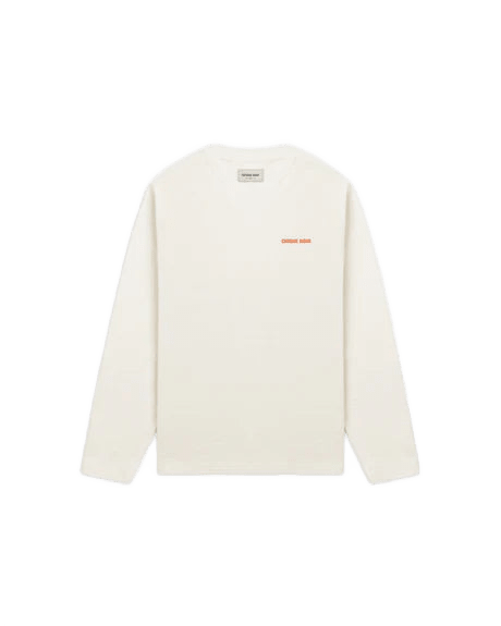CHIQUE NOIR - ELEVEN LONGSLEEVE VINTAGE WHITE/ORANGE -  - Mentastore
