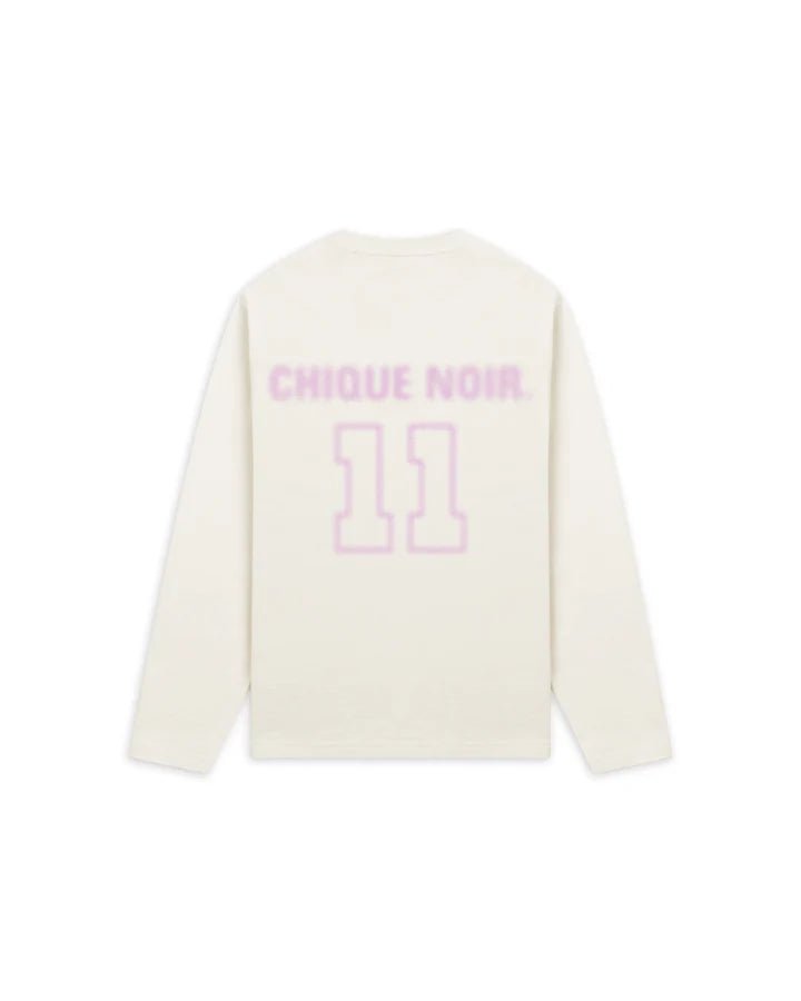 CHIQUE NOIR -ELEVEN LONGSLEEVE VINTAGE WHITE/PINK -  - Mentastore