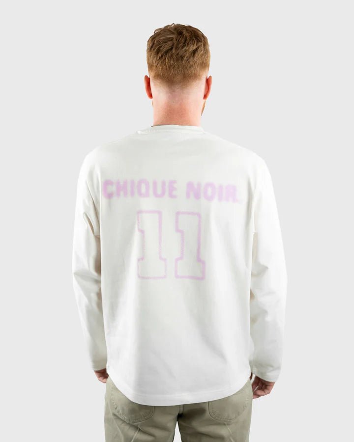 CHIQUE NOIR -ELEVEN LONGSLEEVE VINTAGE WHITE/PINK -  - Mentastore