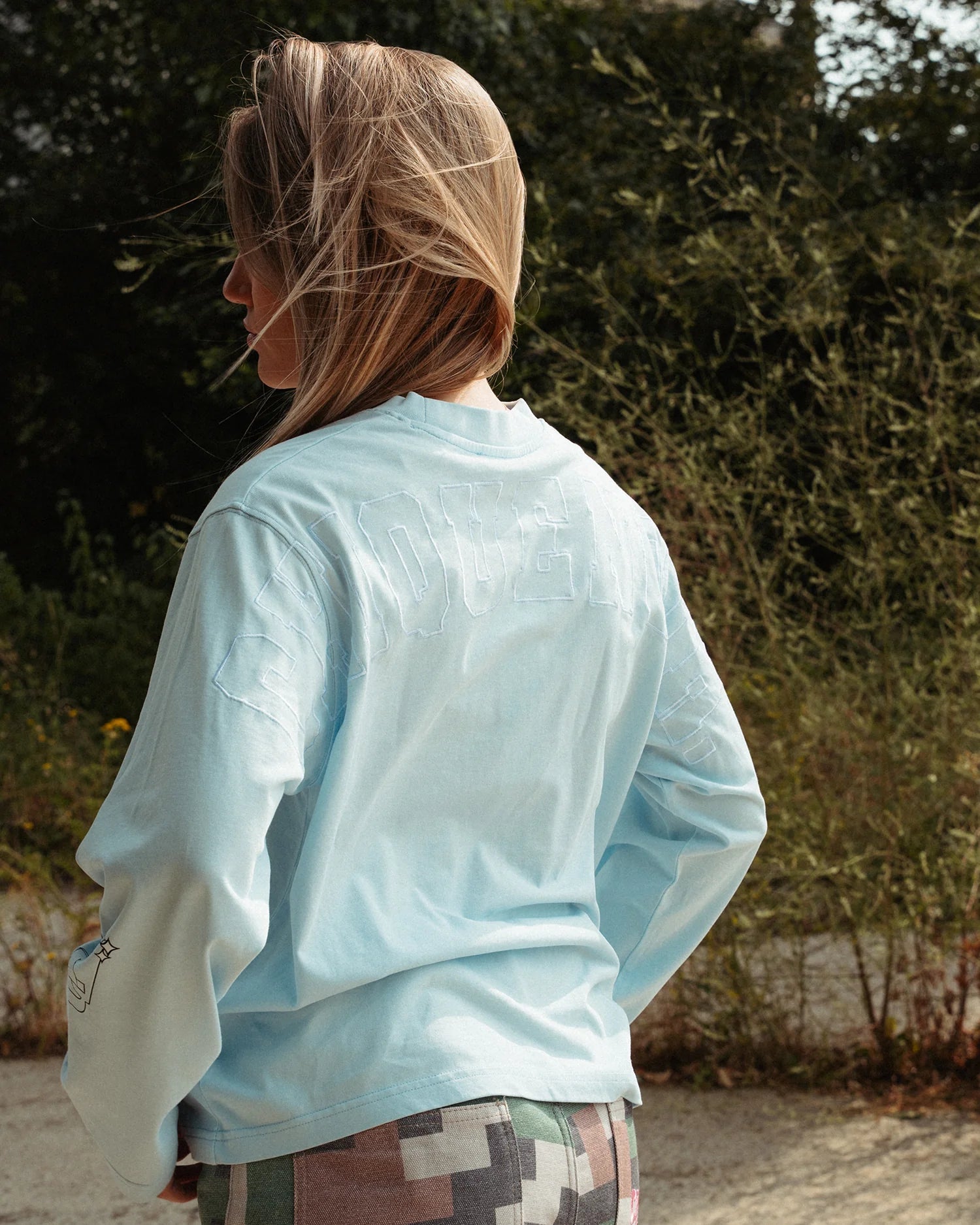 CHIQUE NOIR - ESSENTIAL LONGSLEEVE | BLUE -  - Mentastore