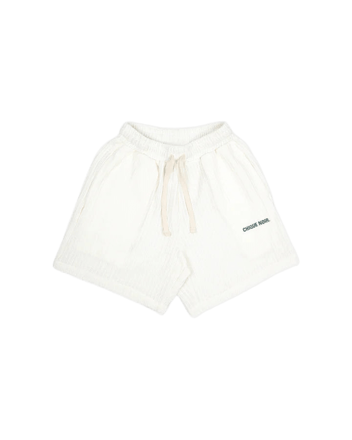 CHIQUE NOIR NITTED SHORT - ECRU/GREEN -  - Mentastore