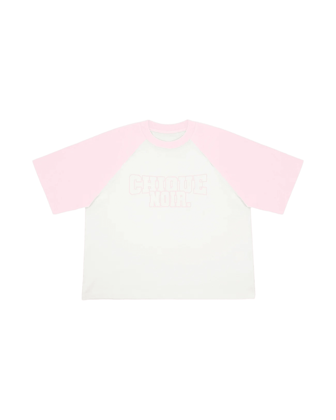 CHIQUE NOIR - TWO TONE TEE | OFF-WHITE/PINK -  - Mentastore