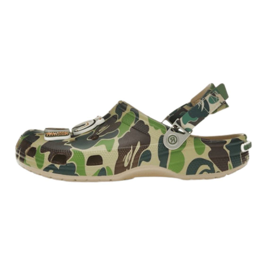 Crocs Classic Clog A Bathing Ape ABC Camo Green - 209627-212 - Mentastore