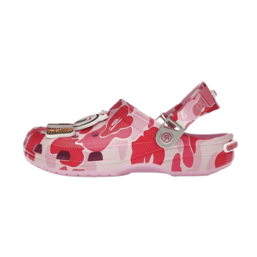 Crocs Classic Clog A Bathing Ape ABC Camo Pink - 209627-6I2 - Mentastore
