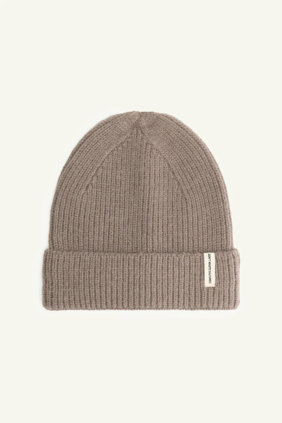 DON'T WASTE CULTURE - Classic beanie - Taupe - Mentastore