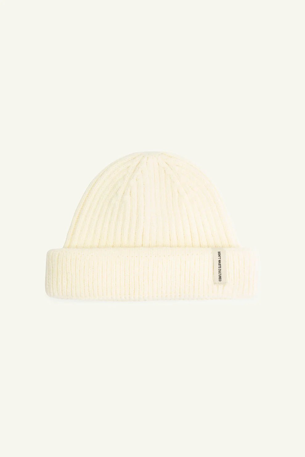 DON'T WASTE CULTURE - Fisherman beanie - Creme - Mentastore
