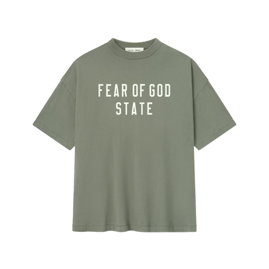 Fear of God Essentials 90's t shirt Moss -  - Mentastore