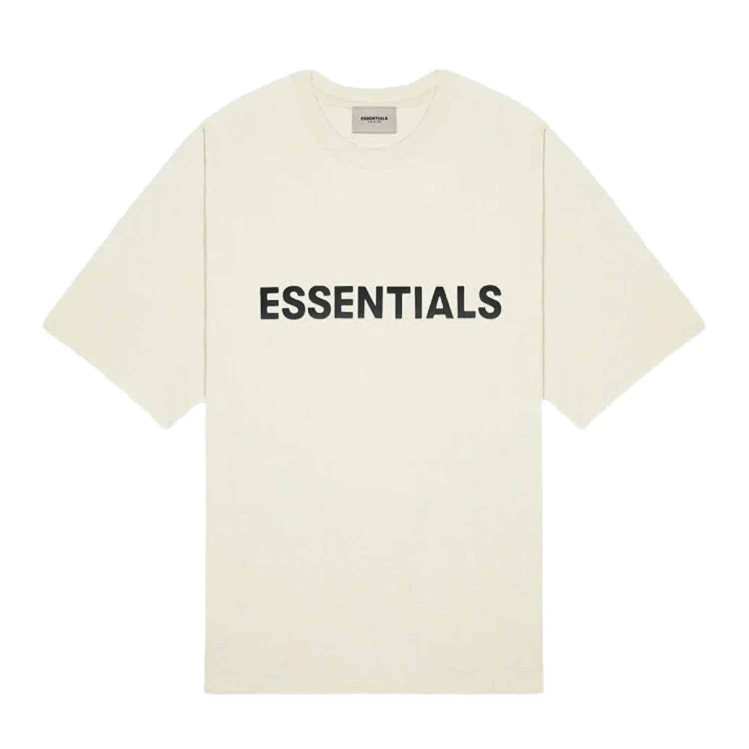 Fear of God Essentials Applique Logo T-Shirt Oatmeal - Mentastore